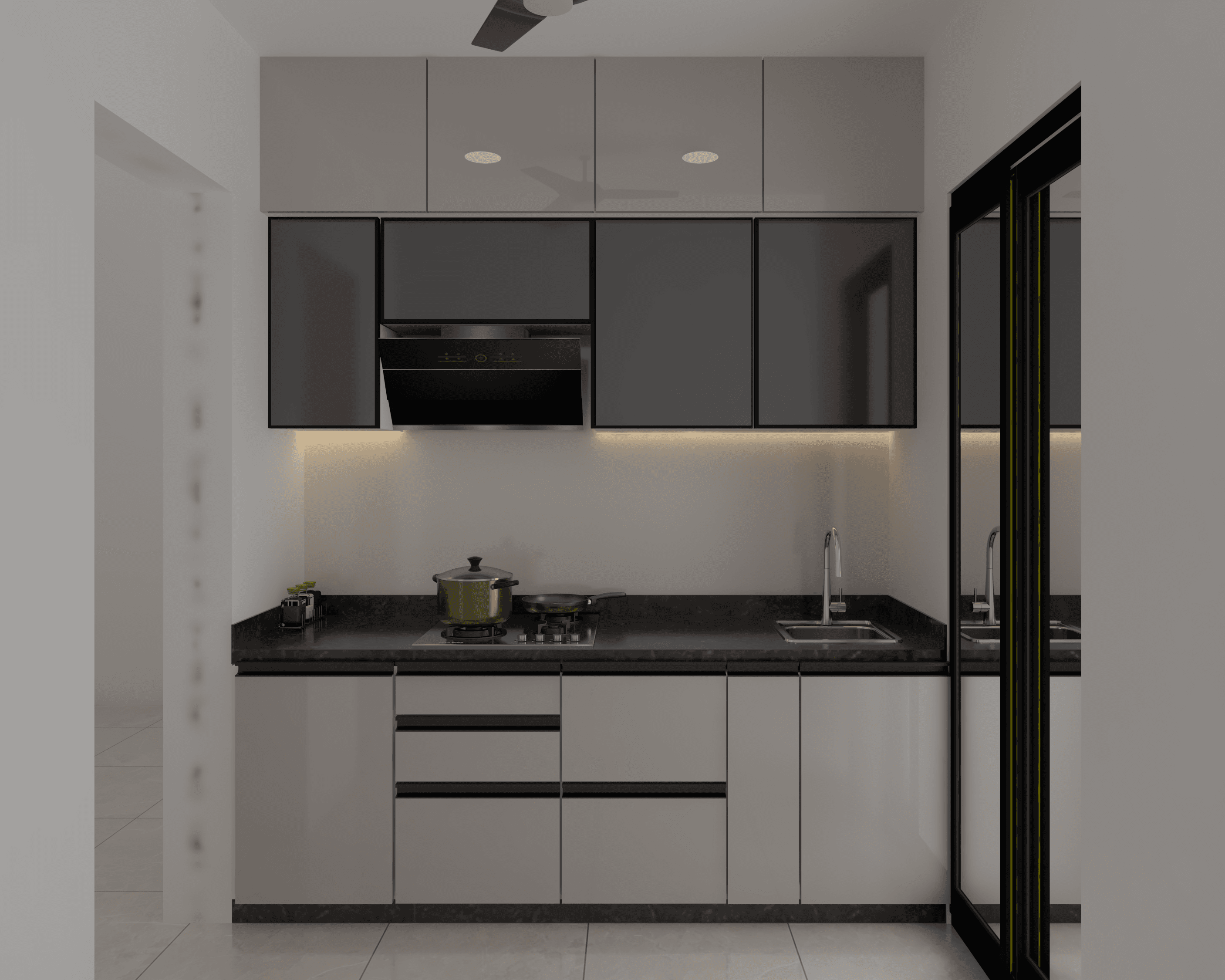 Modular kitchen design with premium finishes in Mumbai