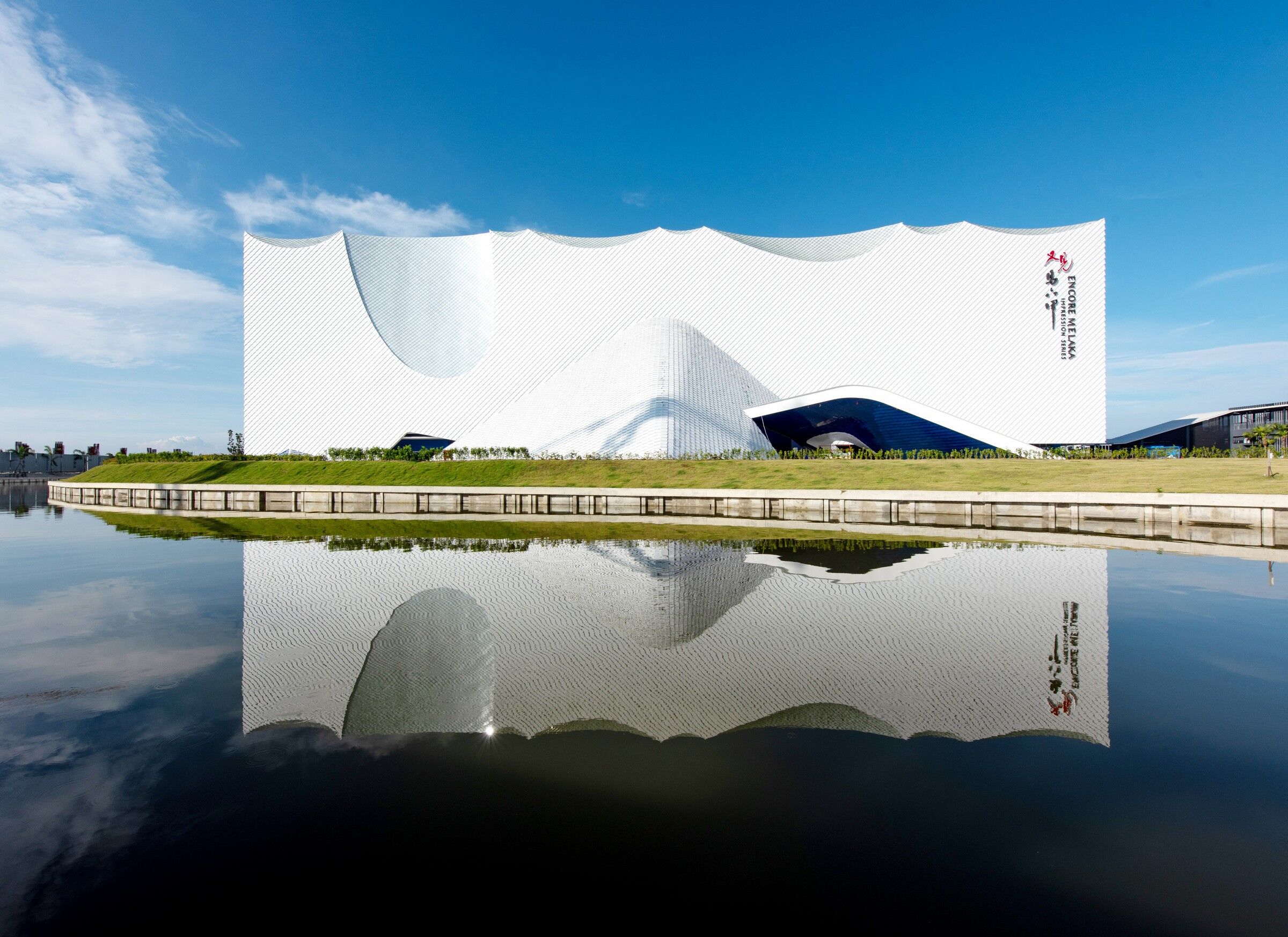 Exterior view of Encore Malacca Impressions Theatre project by Asima Architects