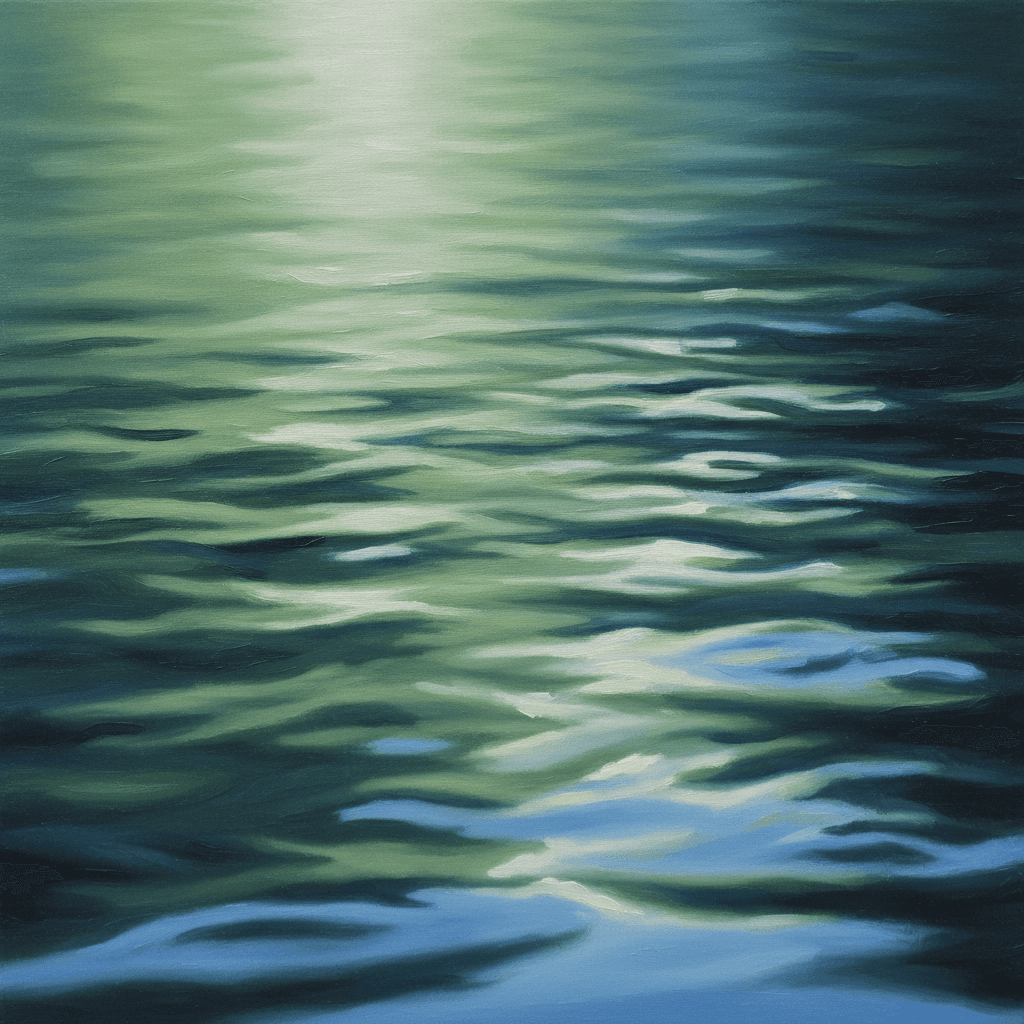green water gradient that blurs in the background
