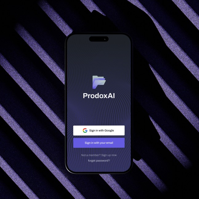 ProdoxAI Mobile User Interface Design by The Ocean Design