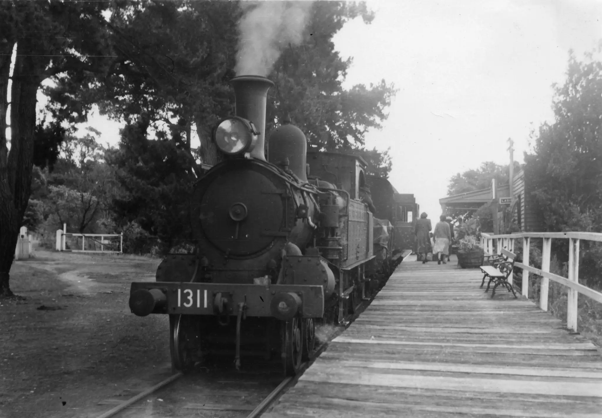 A man inspects the lever frames on display at the NSW Rail Museum.