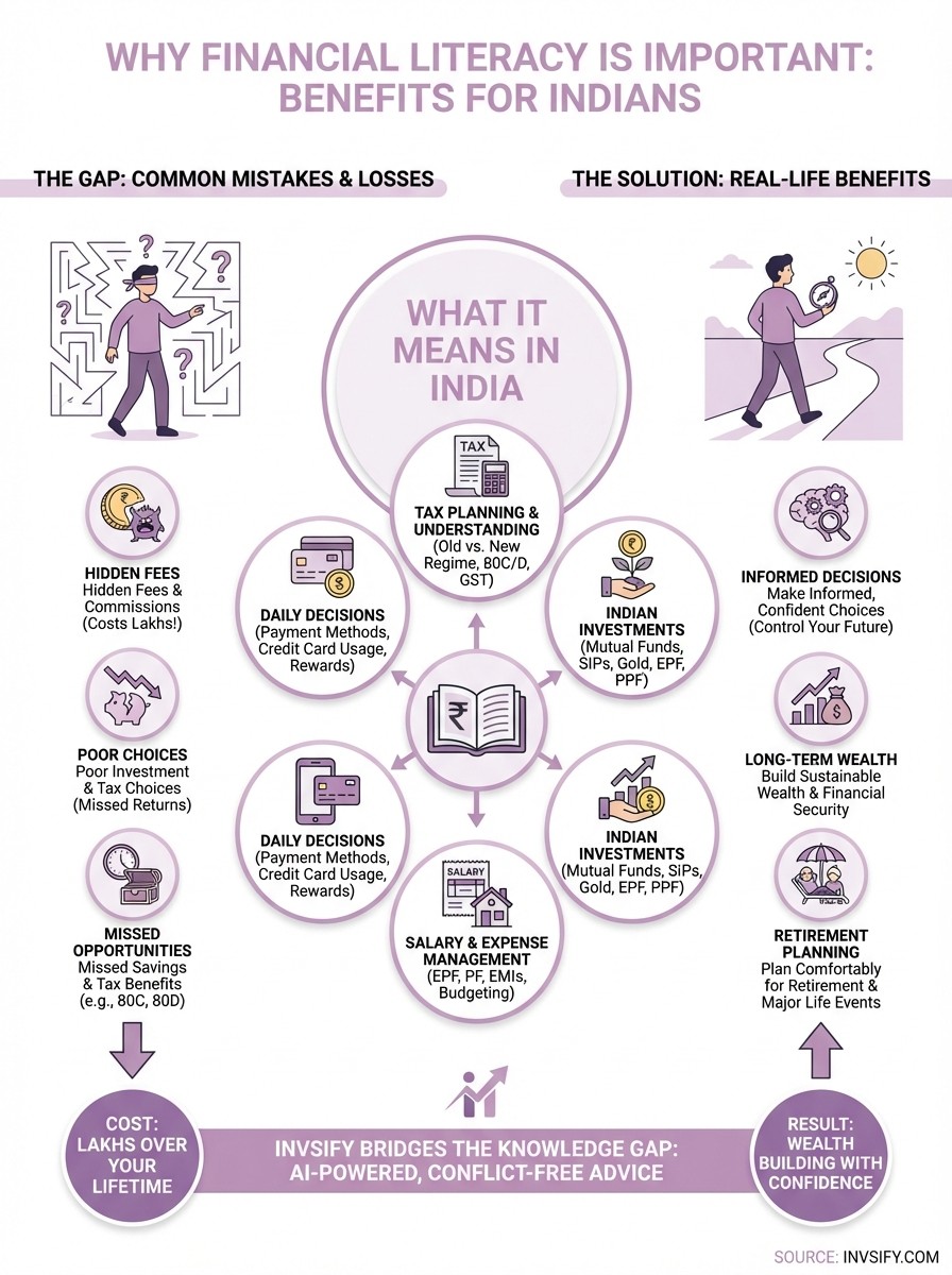 why financial literacy is important infographic