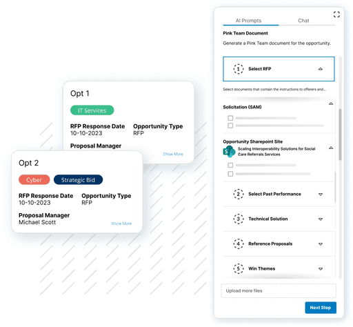 NextStage Proposals Pre-Built Prompts and Editor