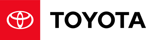 The image features the Toyota logo with a red emblem and the brand name "TOYOTA" in bold black letters, symbolizing one of the leading automotive manufacturers.