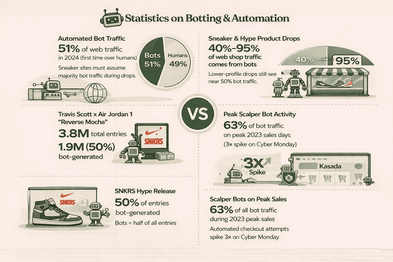 statistics on botting & automation