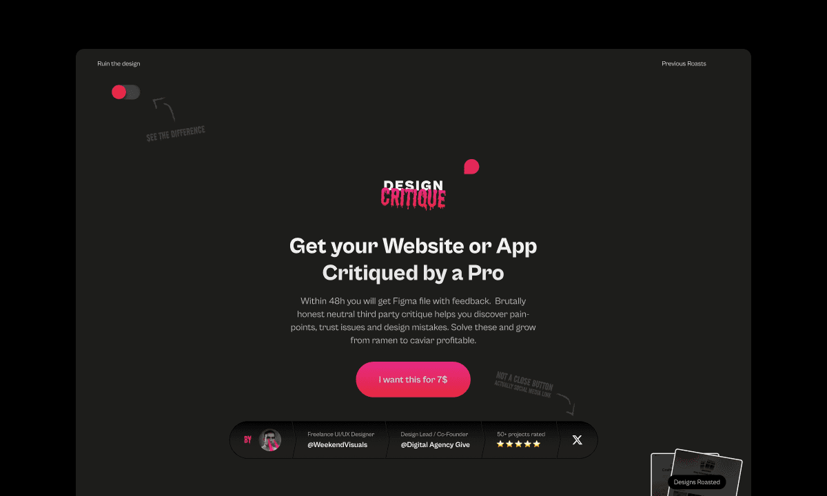 Design Critique Website