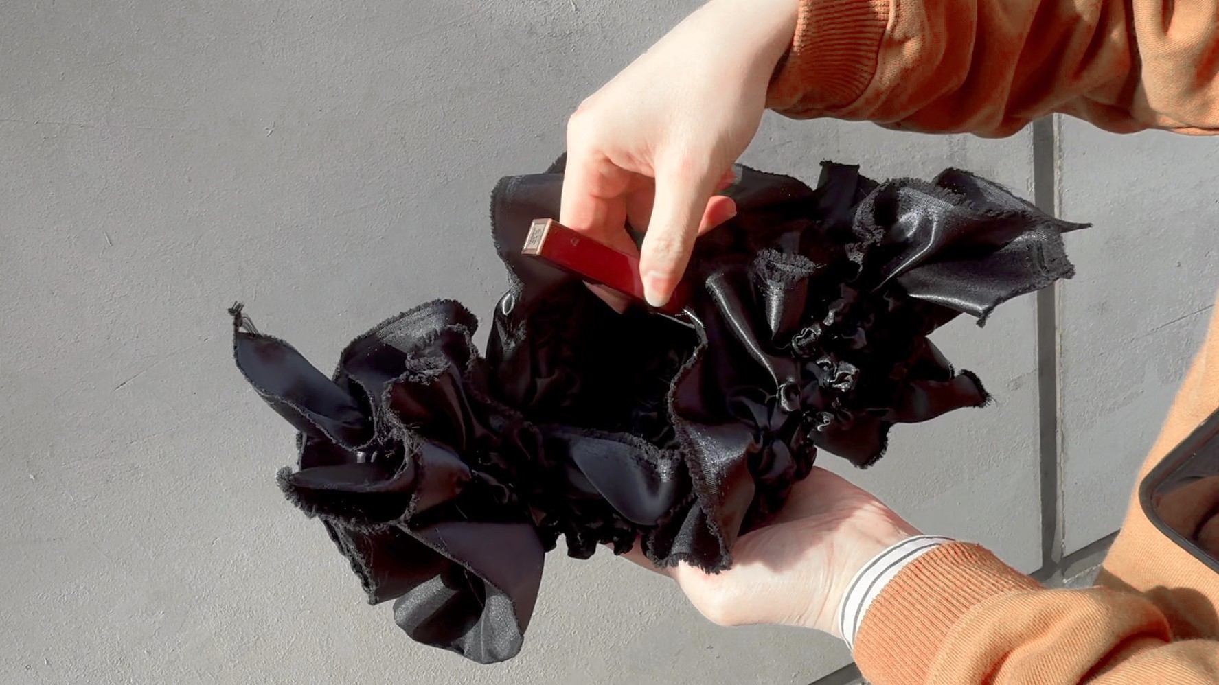 Abstract dark blue and brown waves