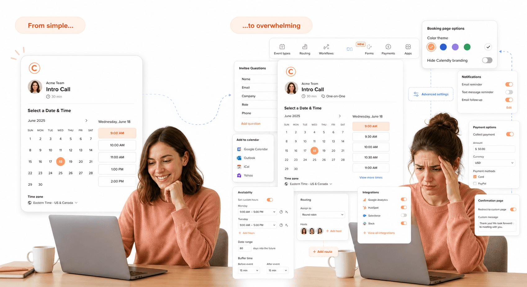 feature creep making software interface cluttered and confusing