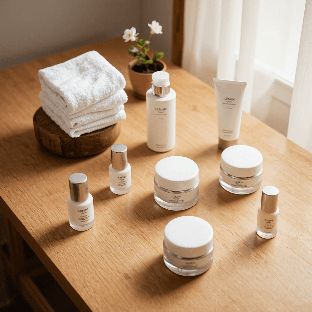product photography of skincare products