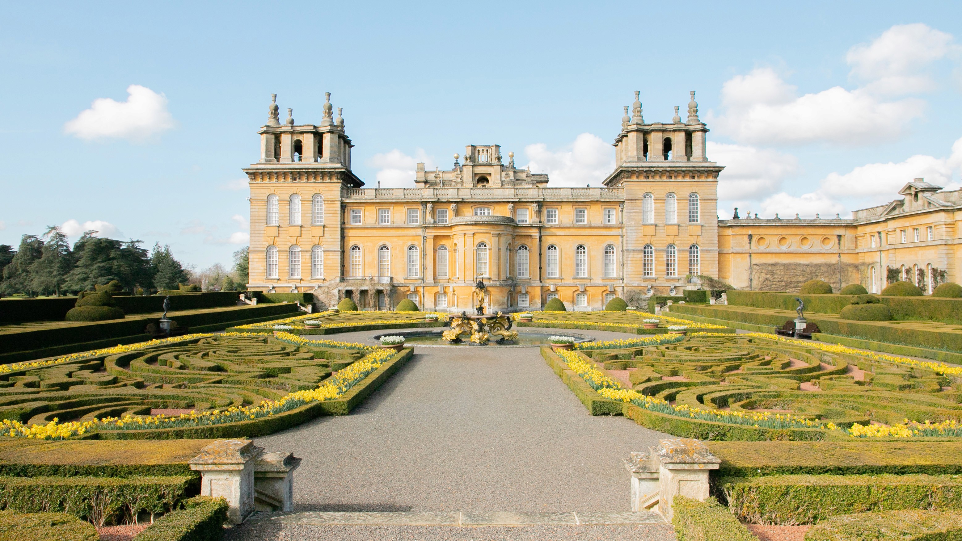 Two classic volkswagen beetles, one green, one cream.