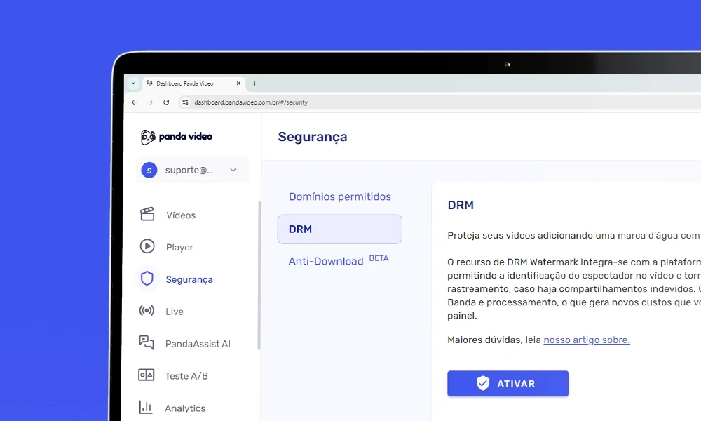 Panda Video Security Features, also available in English