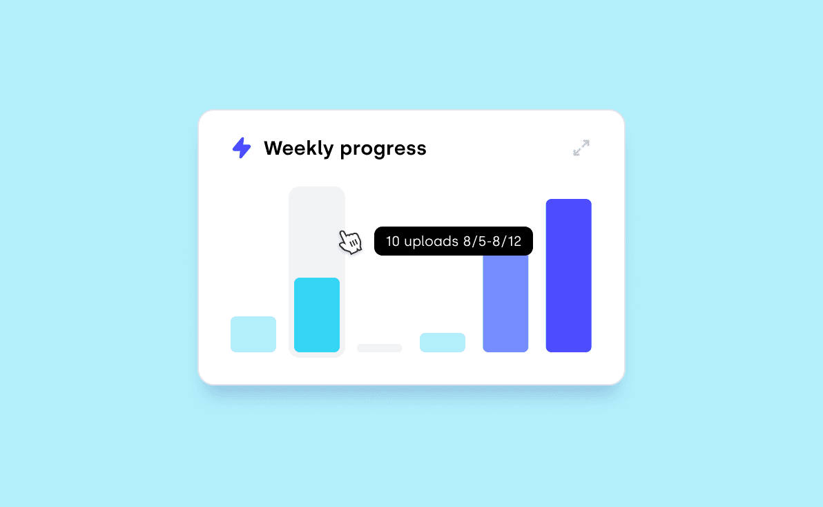 progress chart illustration