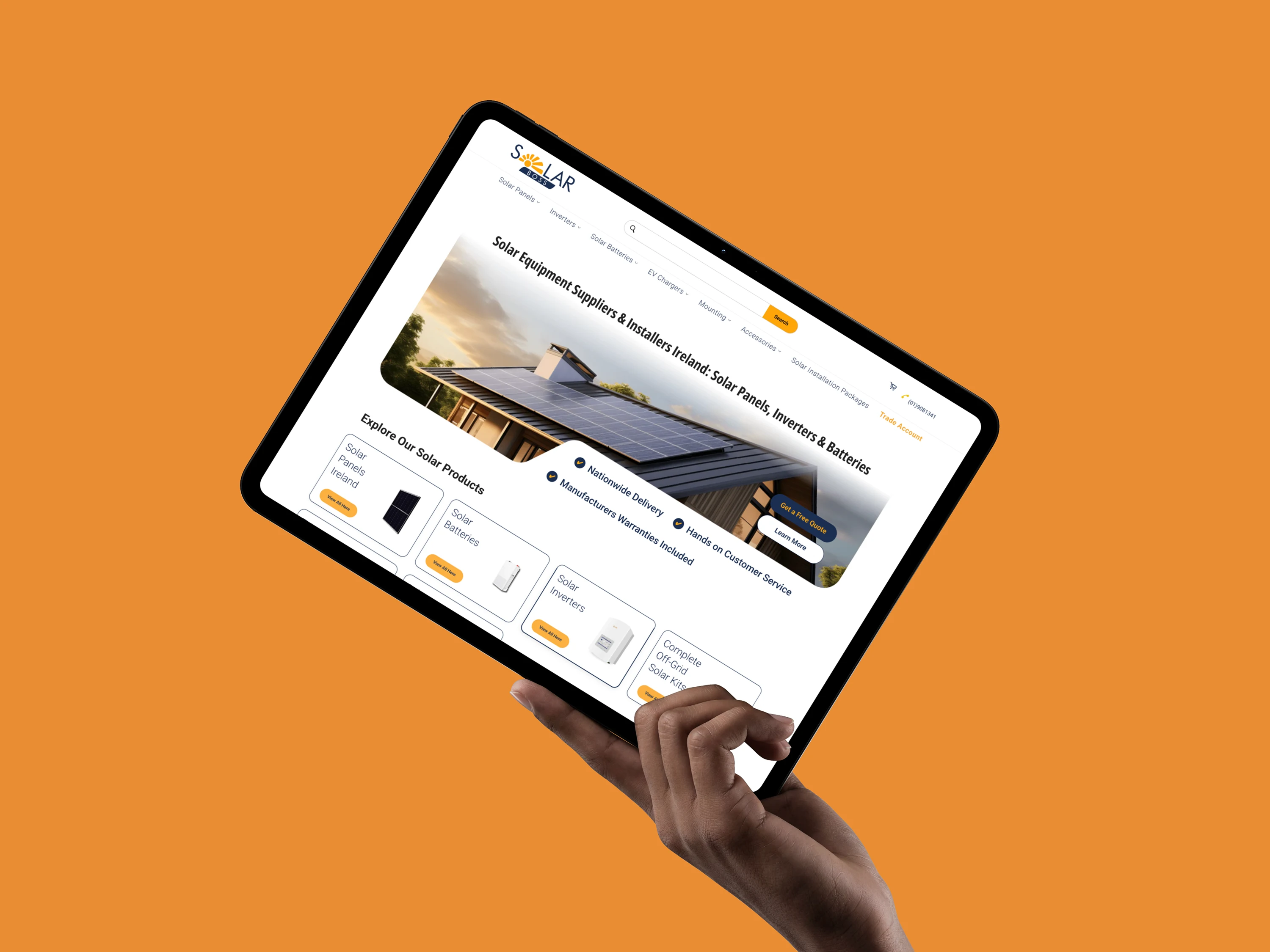 122% increase in online revenue year on year for Solarboss