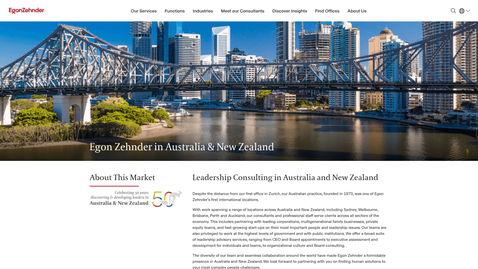 Egon Zehnder Australia and New Zealand office