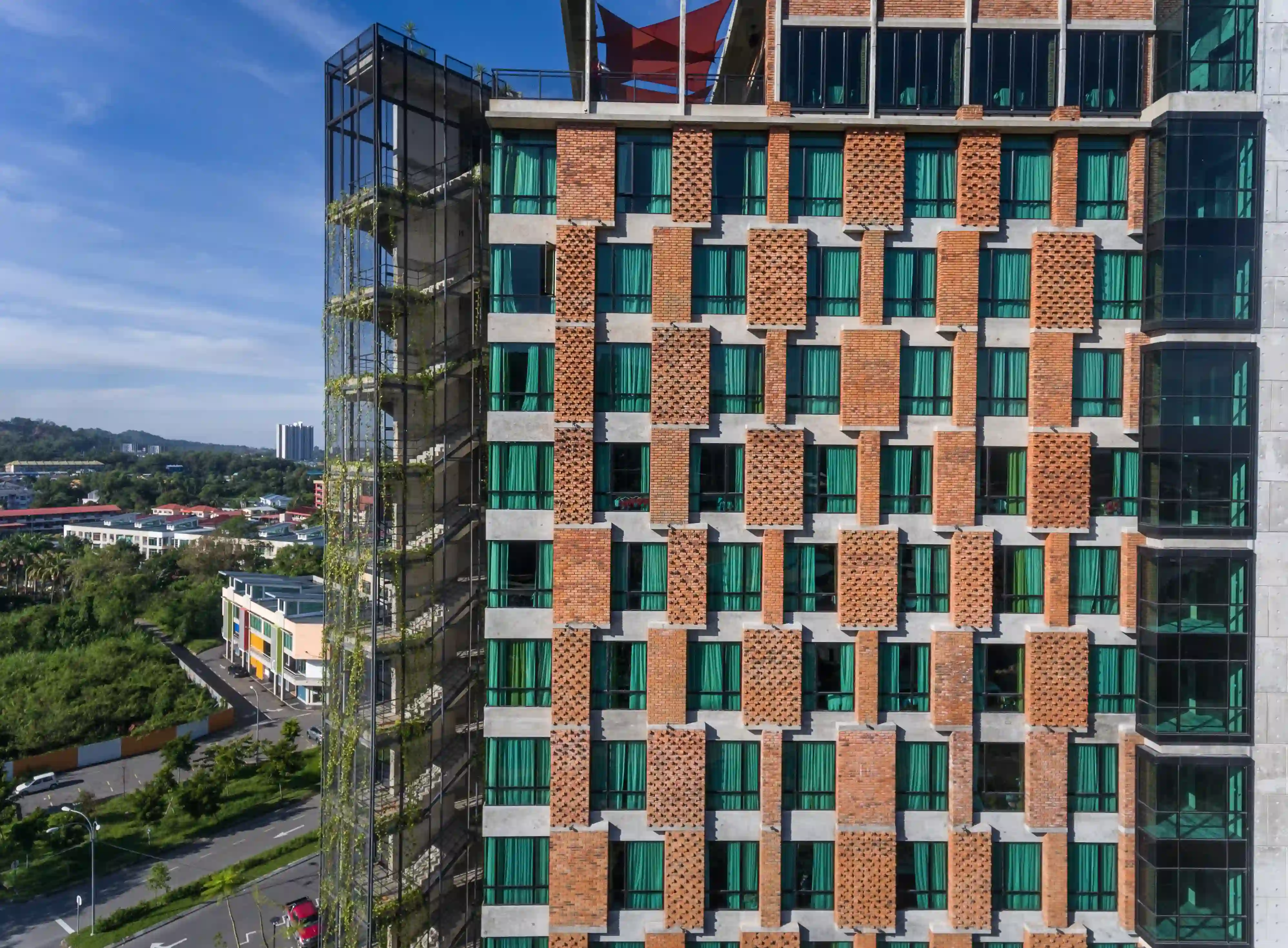 Exterior view of Ibis Style Hotel project by Asima Architects