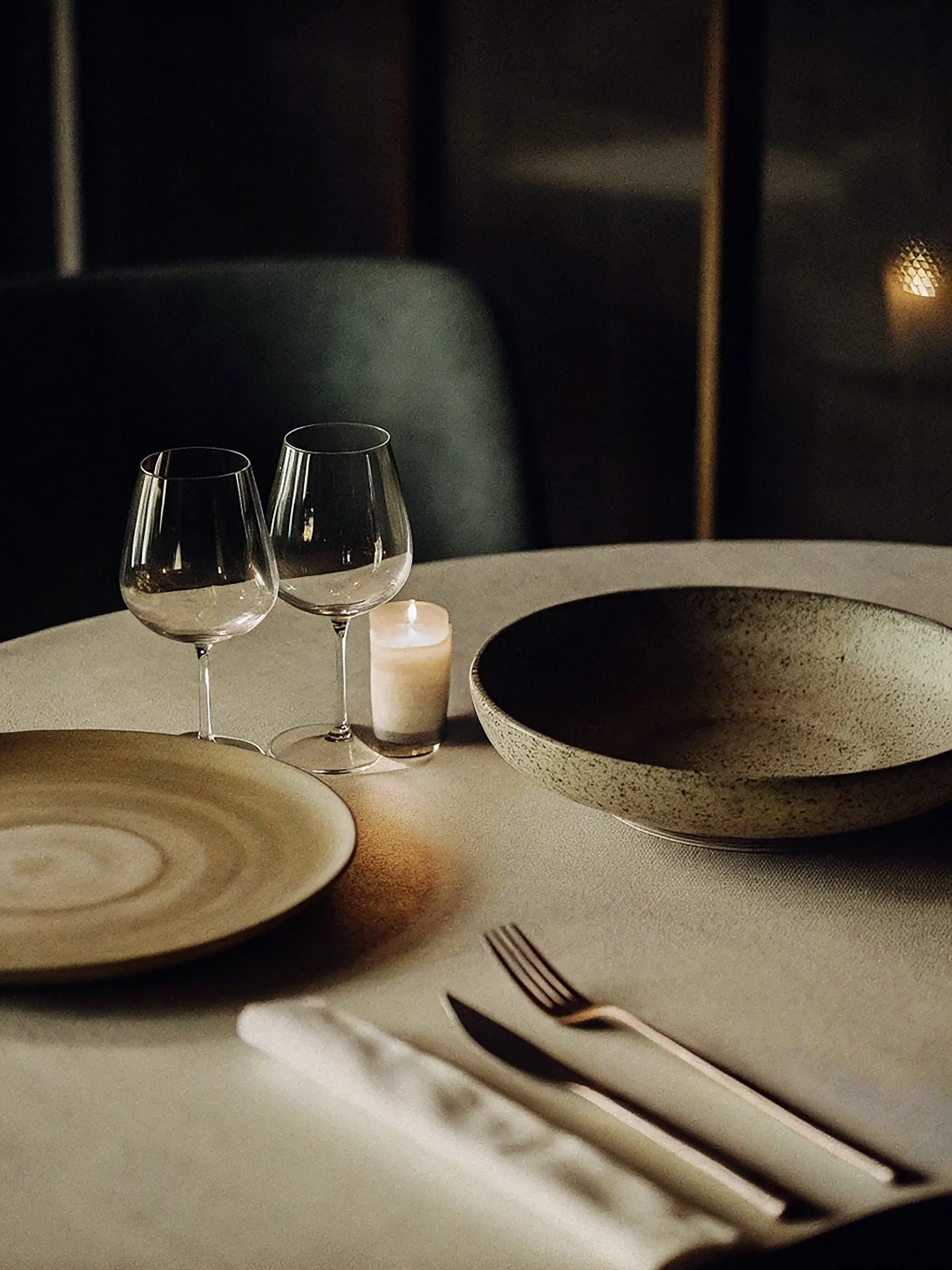 Minimalist Dining Setup 