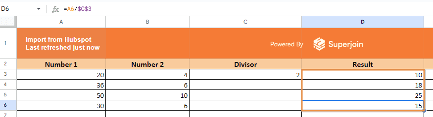 Drag the fill handle down the column to apply the formula to other cells.