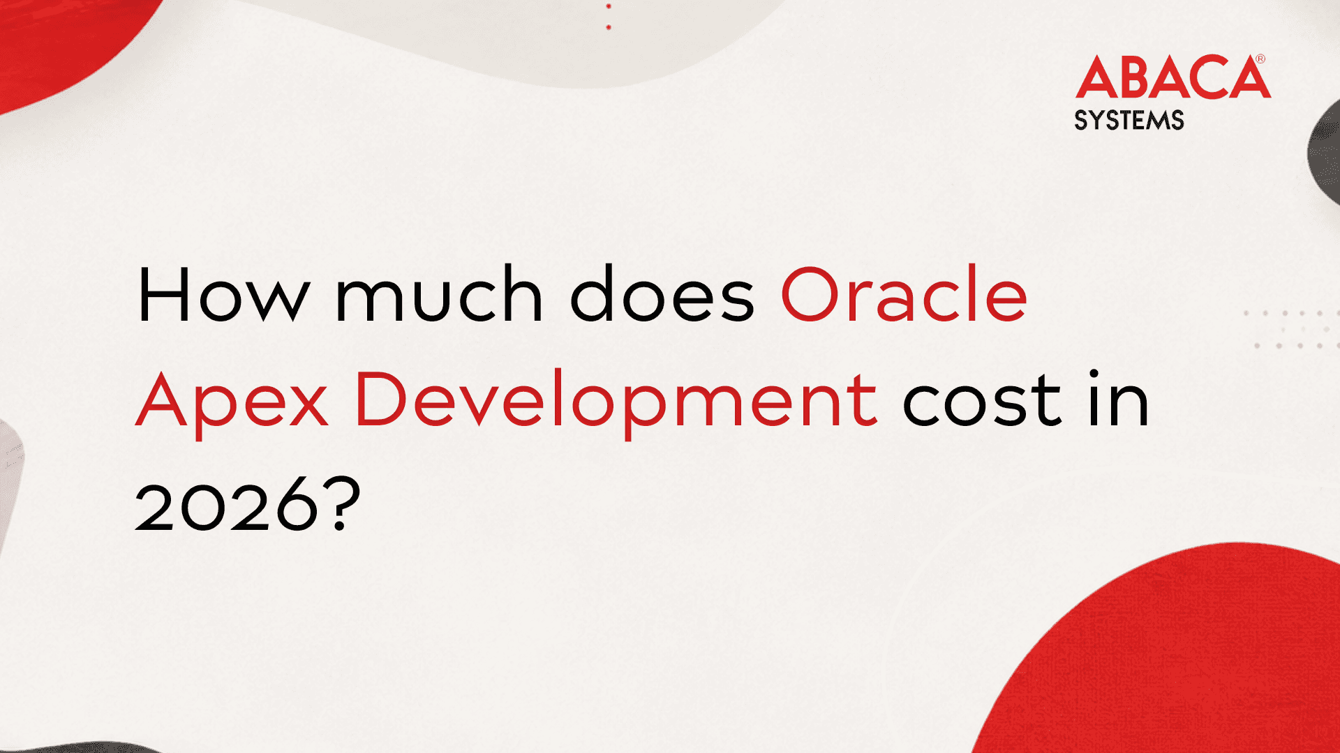 Oracle Apex Development