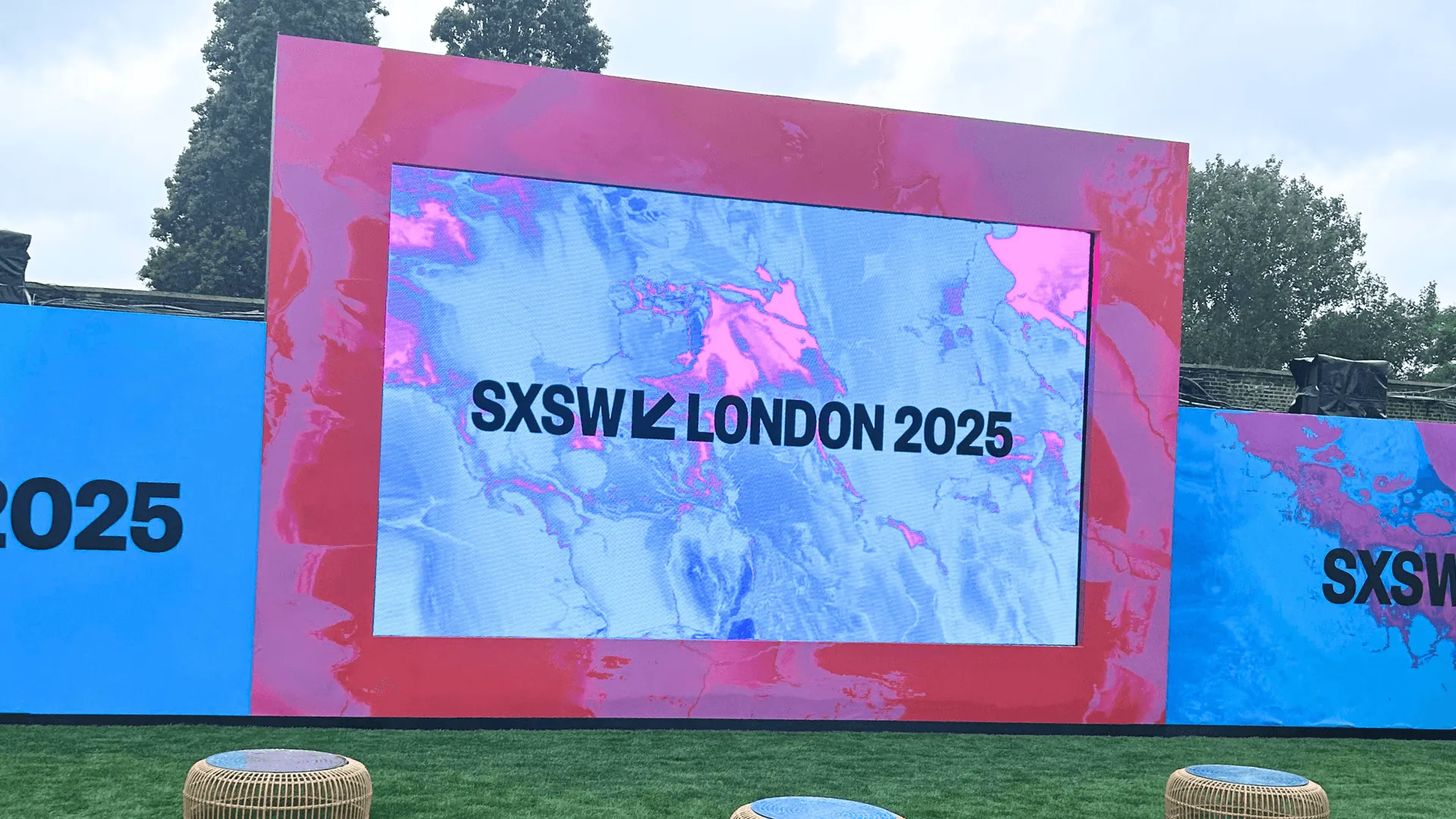 An image of a sign with the words SXSW London 2025