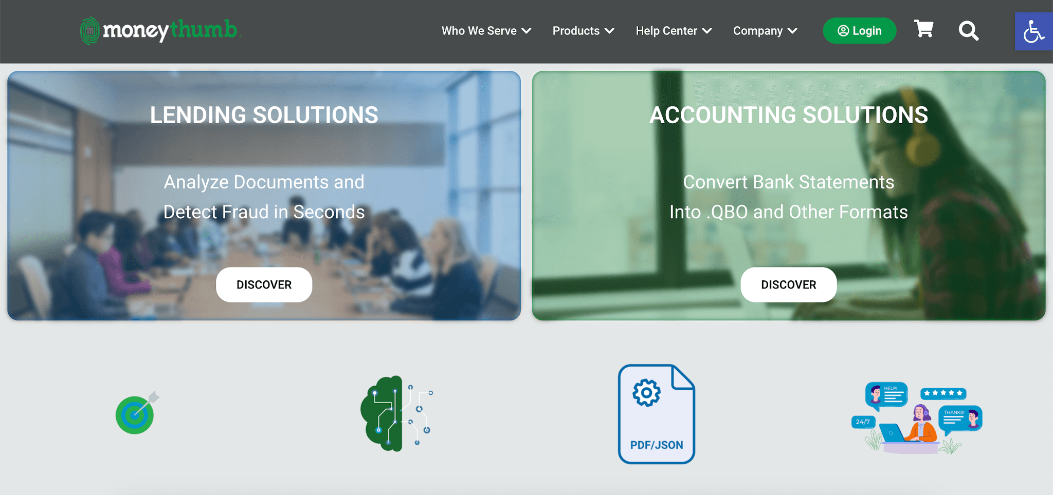 MoneyThumb website homepage