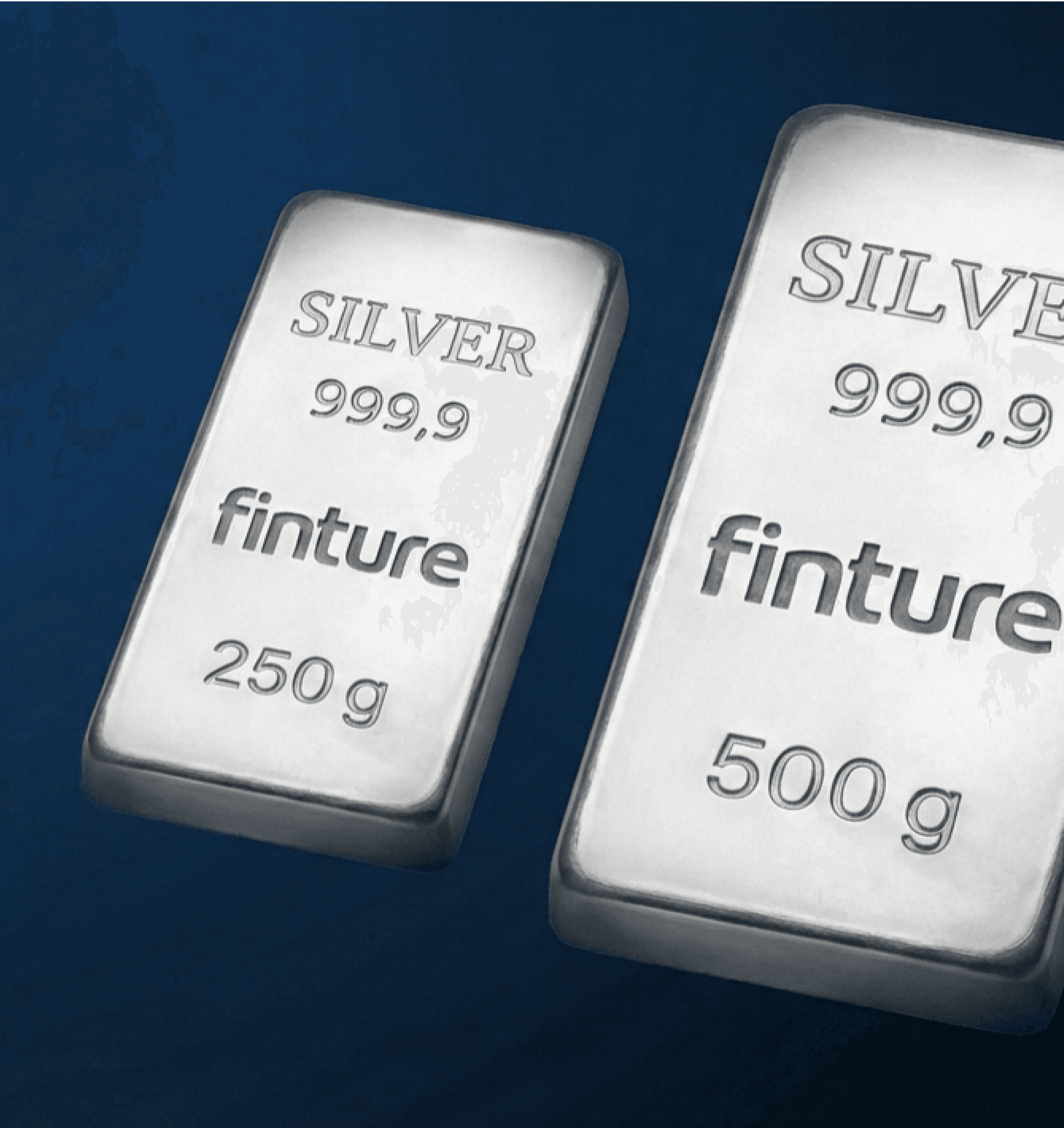 Silber kaufen mit Finture Silberbarren Investment Silber