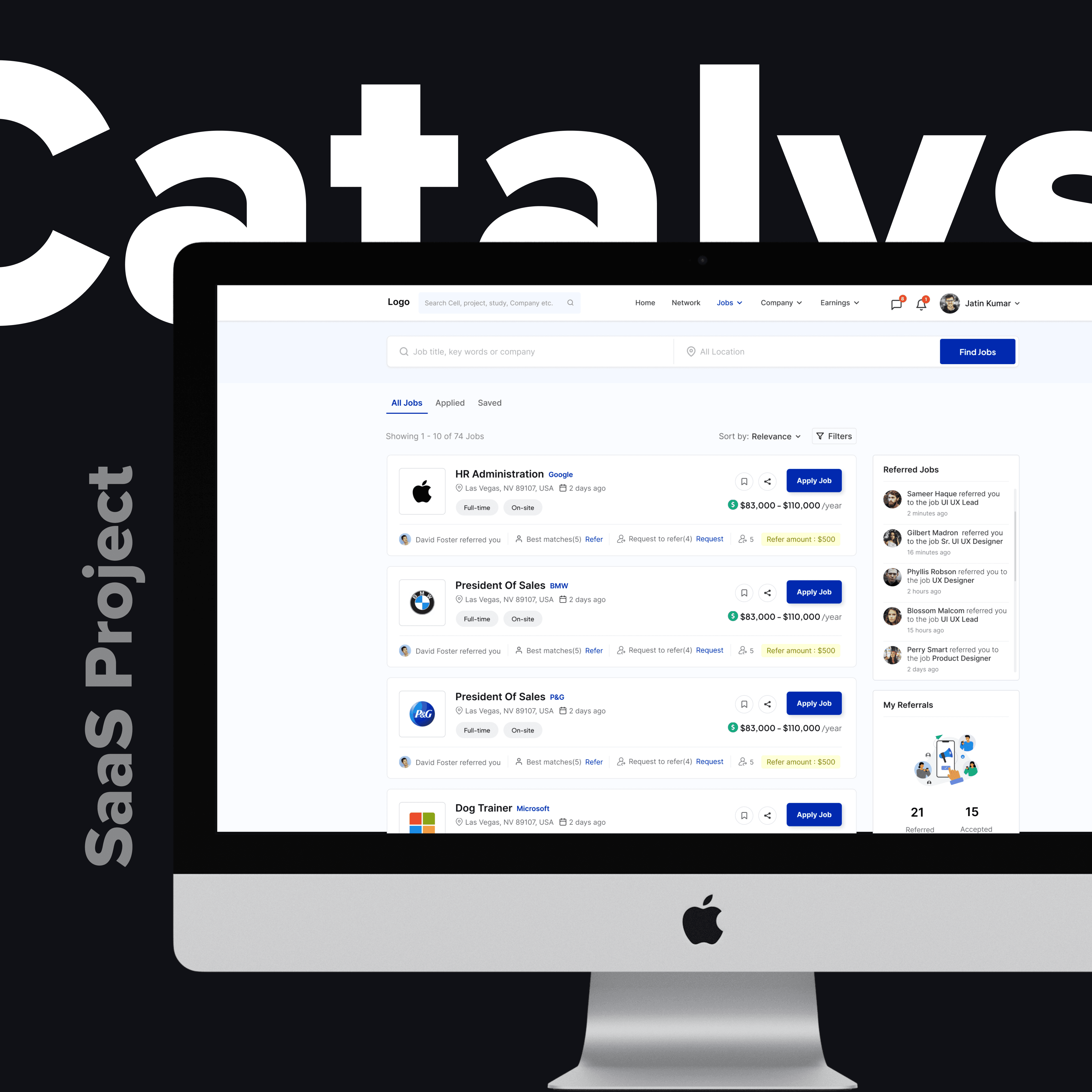 Catalyse Referrer Hiring App