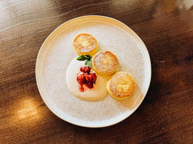 chocolate cake on white ceramic plate