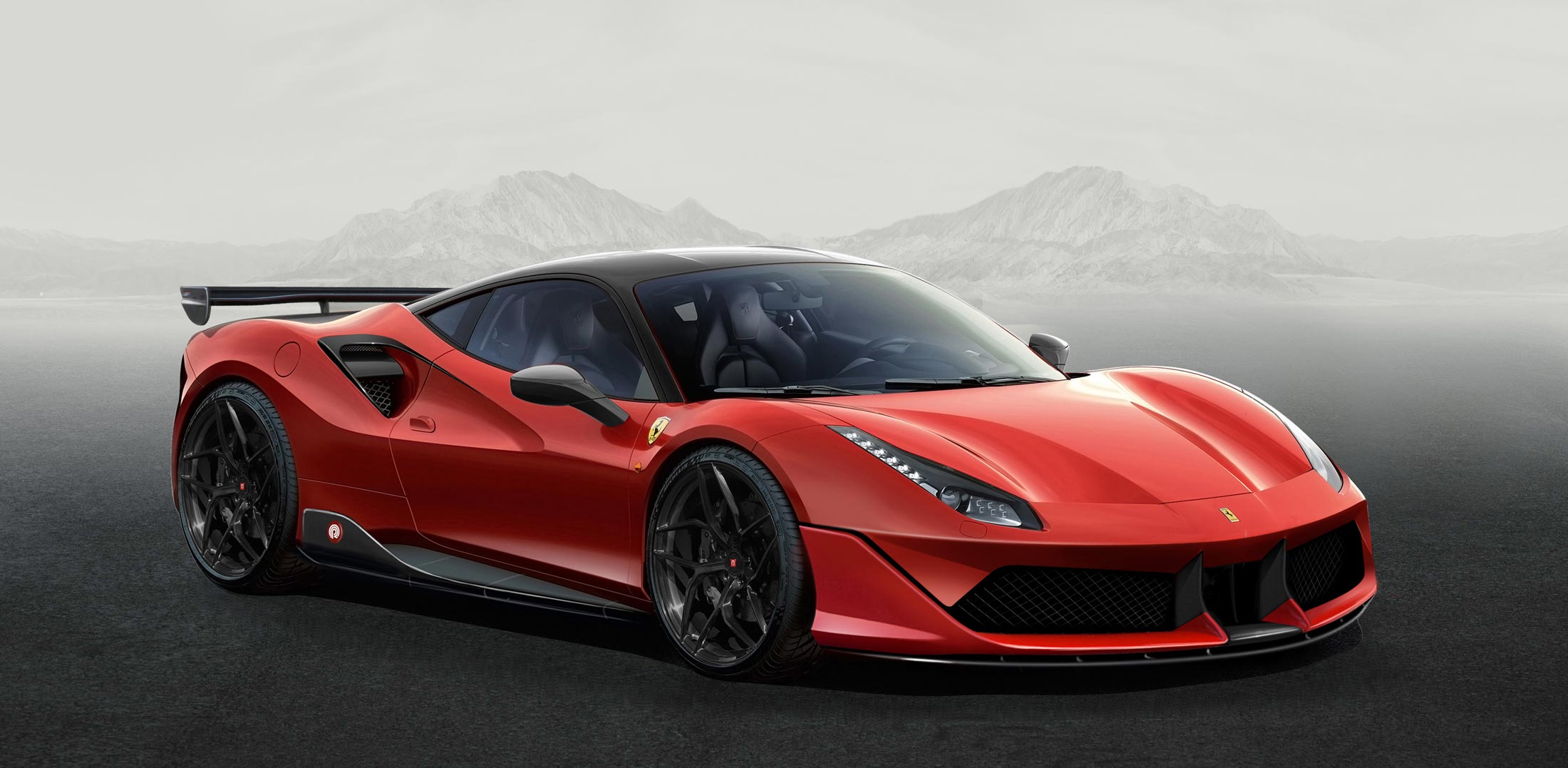 Photorealistic render of Pogea F+ project, 3/4 front view