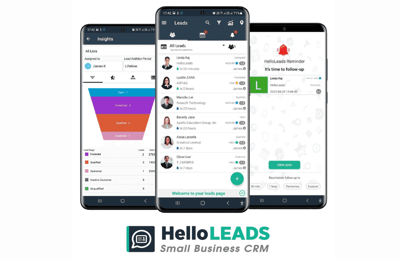 HelloLeads CRM for small business