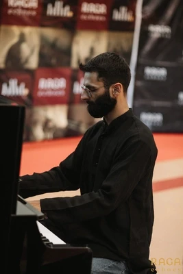 Person playing piano