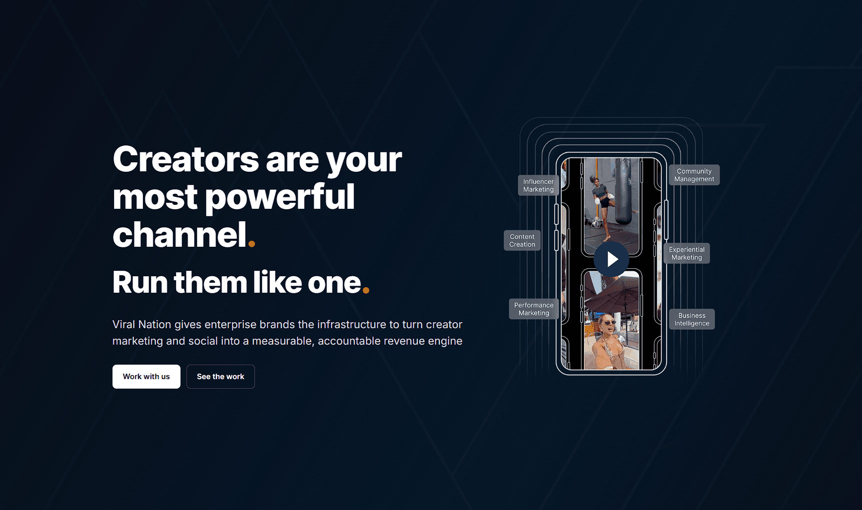 viral nation homepage screenshot