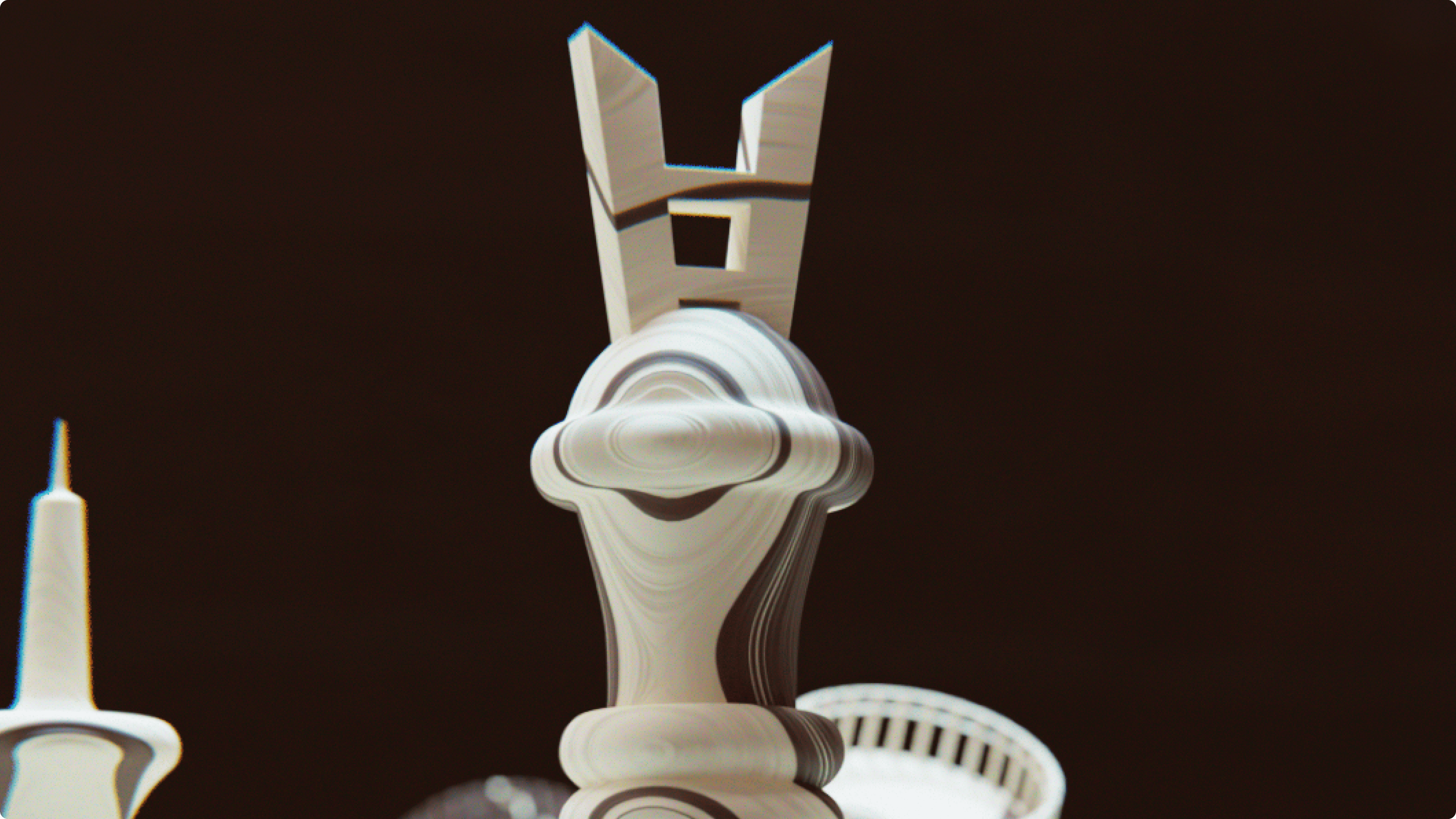 Plain off-white background with the words “AVANT GALLERY” centred in thick black uppercase type.