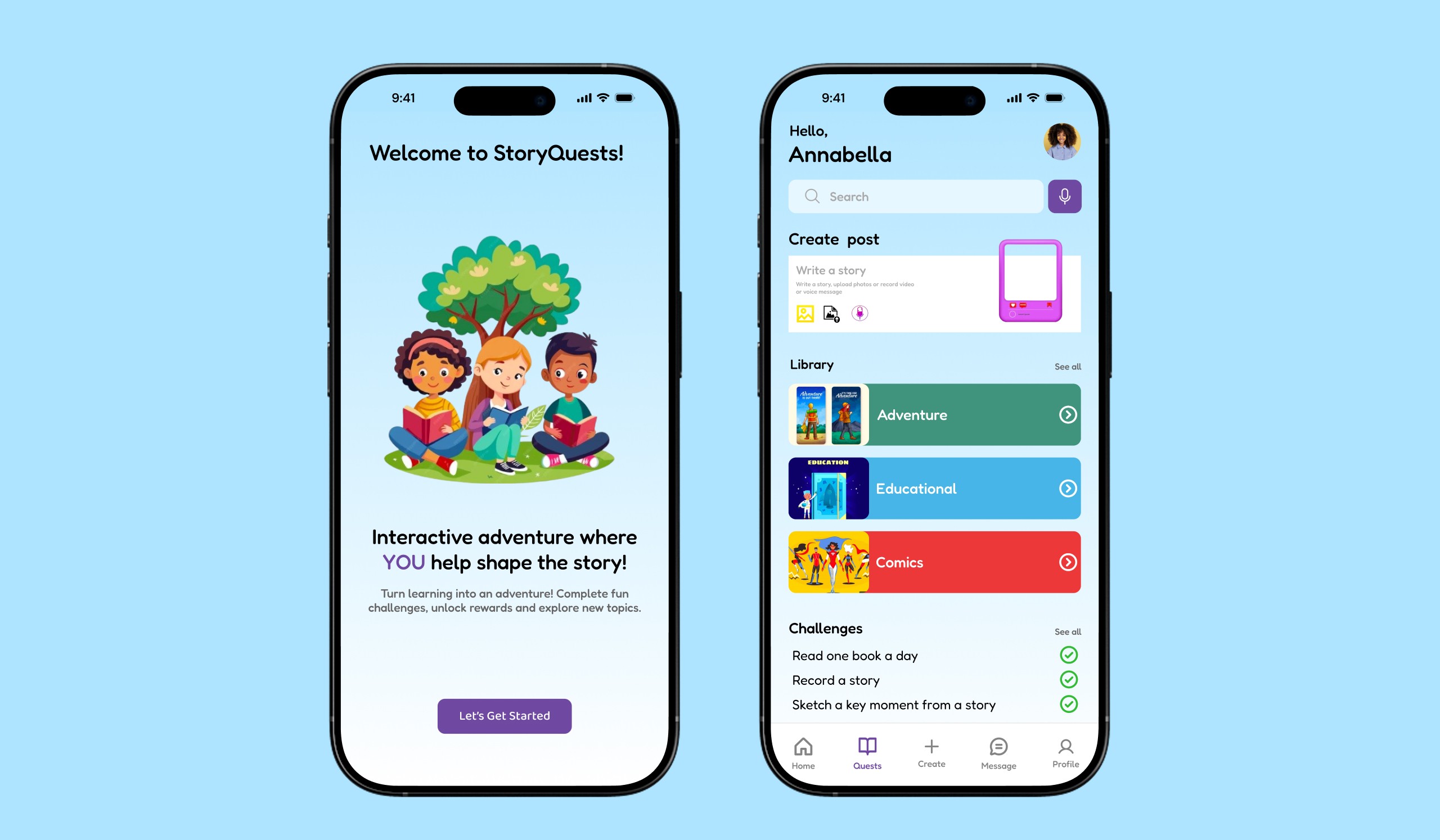 The footer of the home page