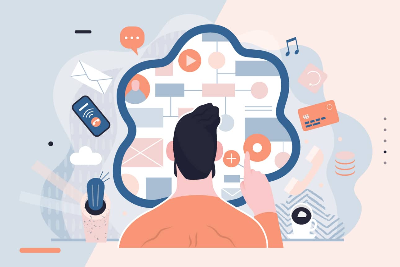 man creating KMS - Customer Knowledge Management