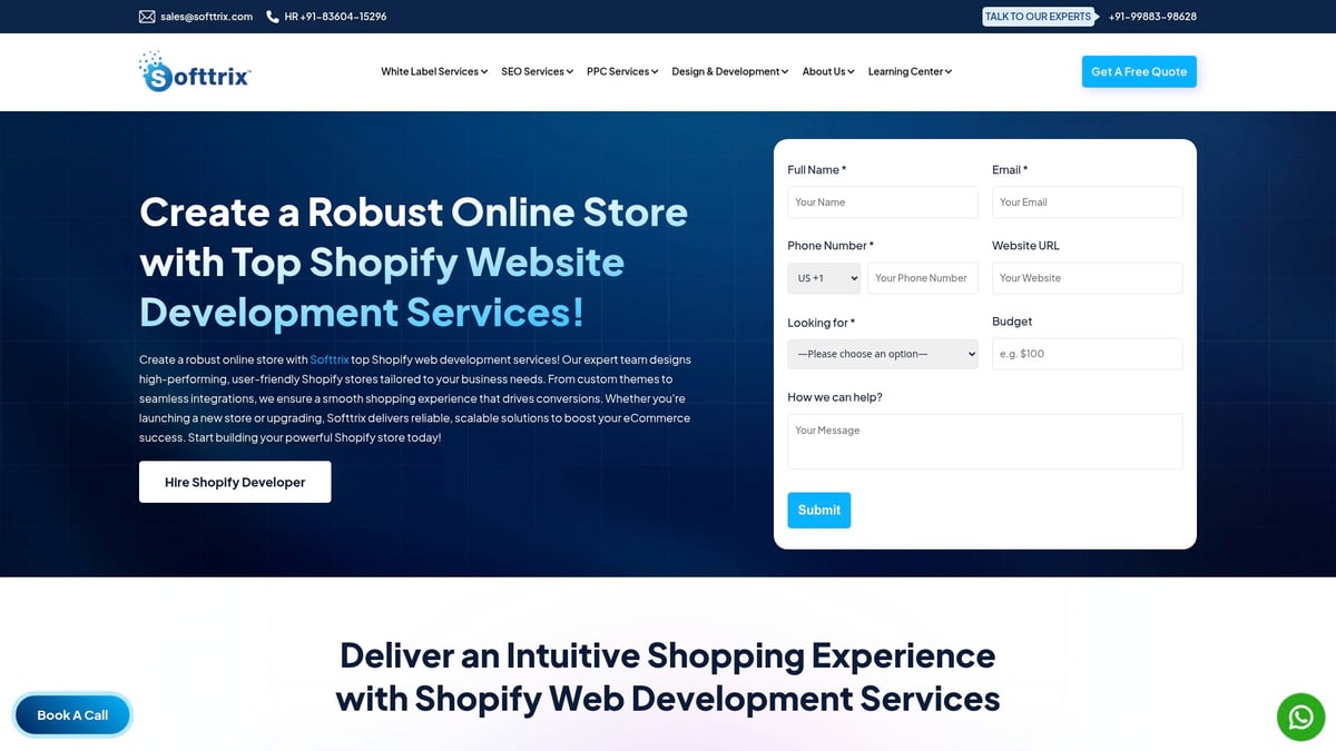 7 Best Shopify Web Development Company Picks for 2026 - Softtrix