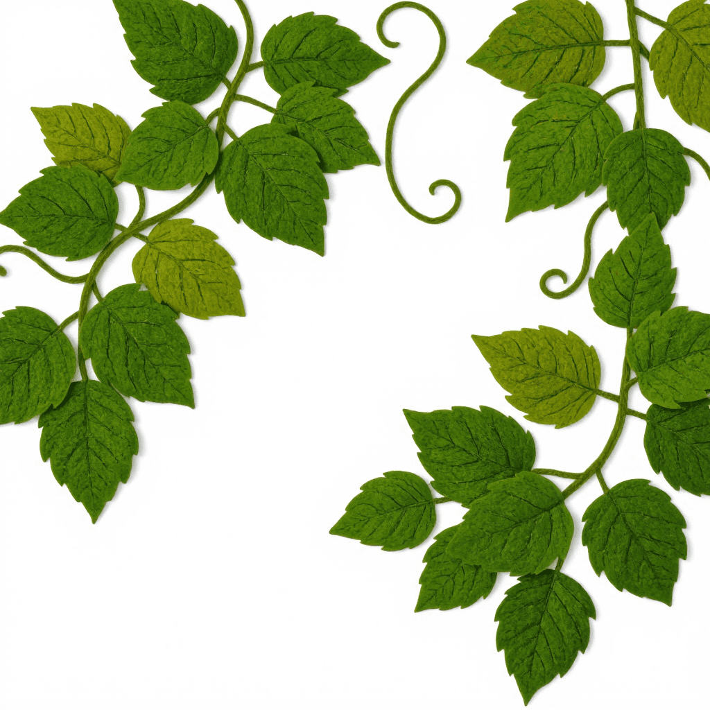 product photography of grape-shaped felt decorations