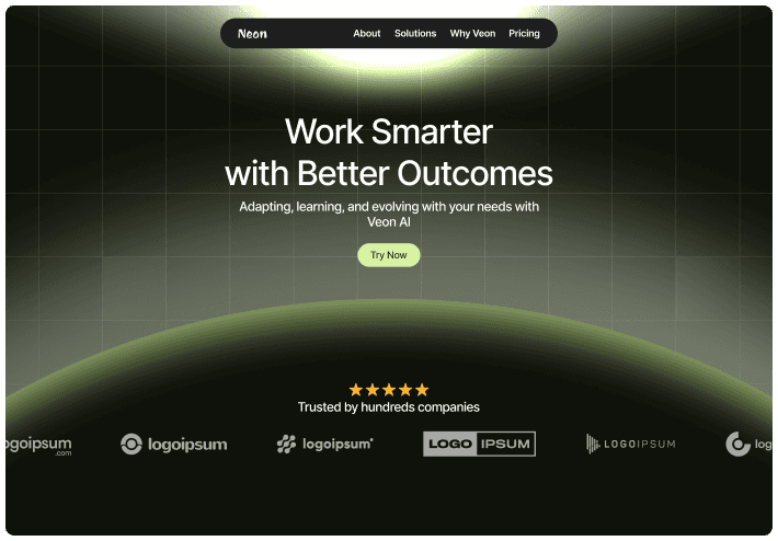 LensRef Hero section