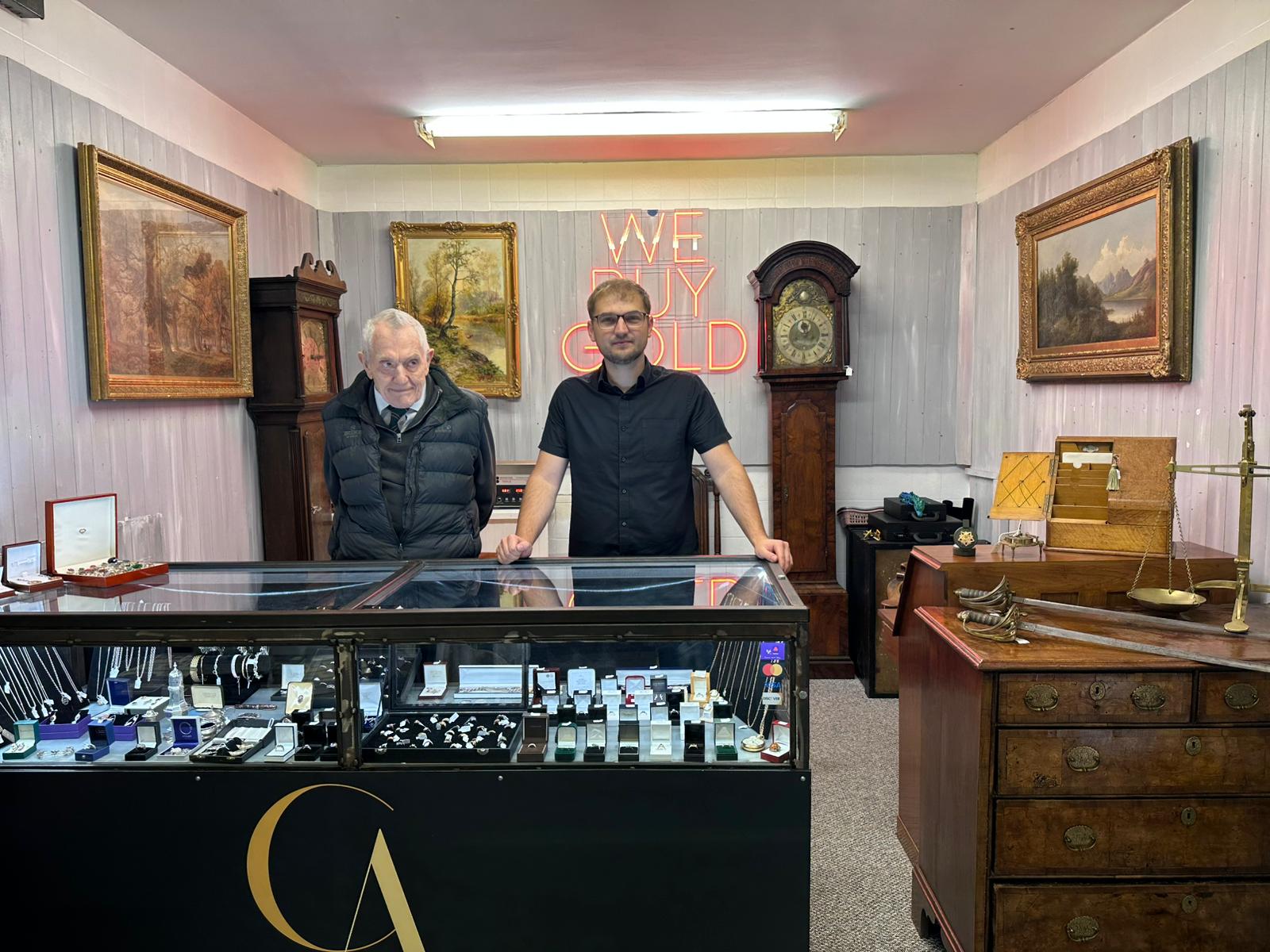 Clem and Frank Stood at the counter