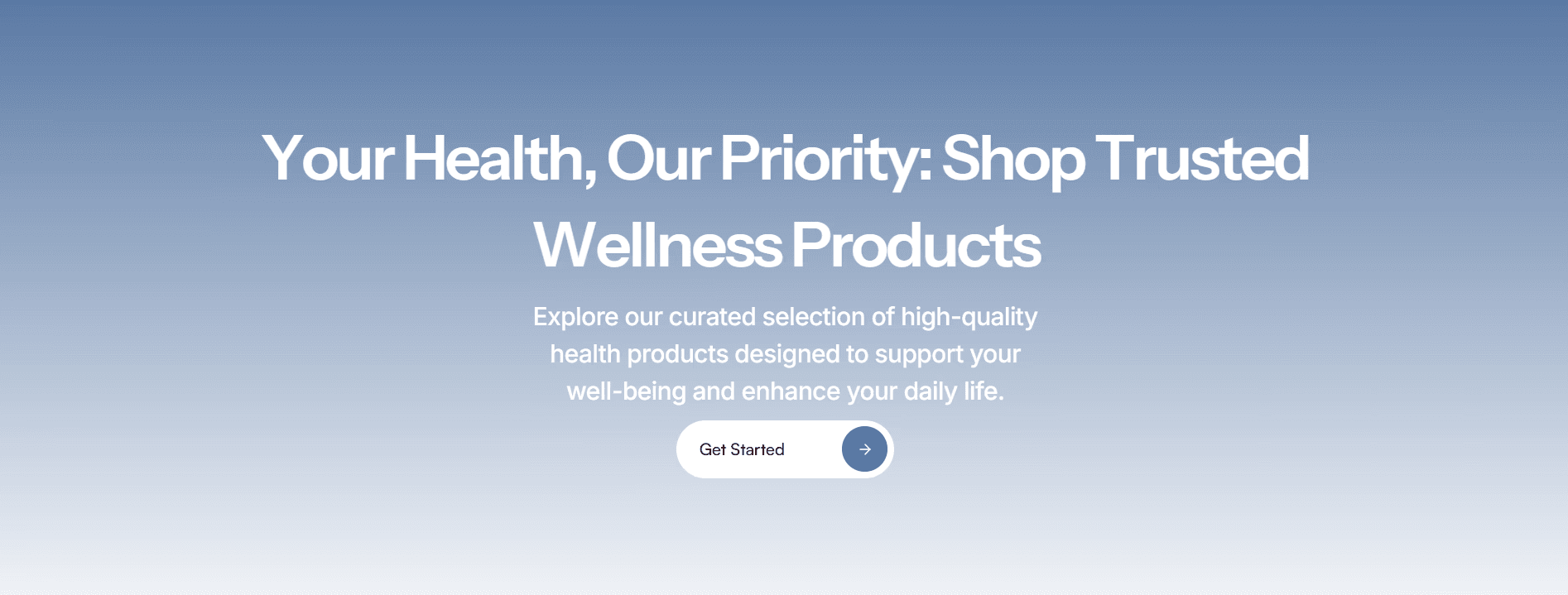 Wellness Landing Page Çalışmam