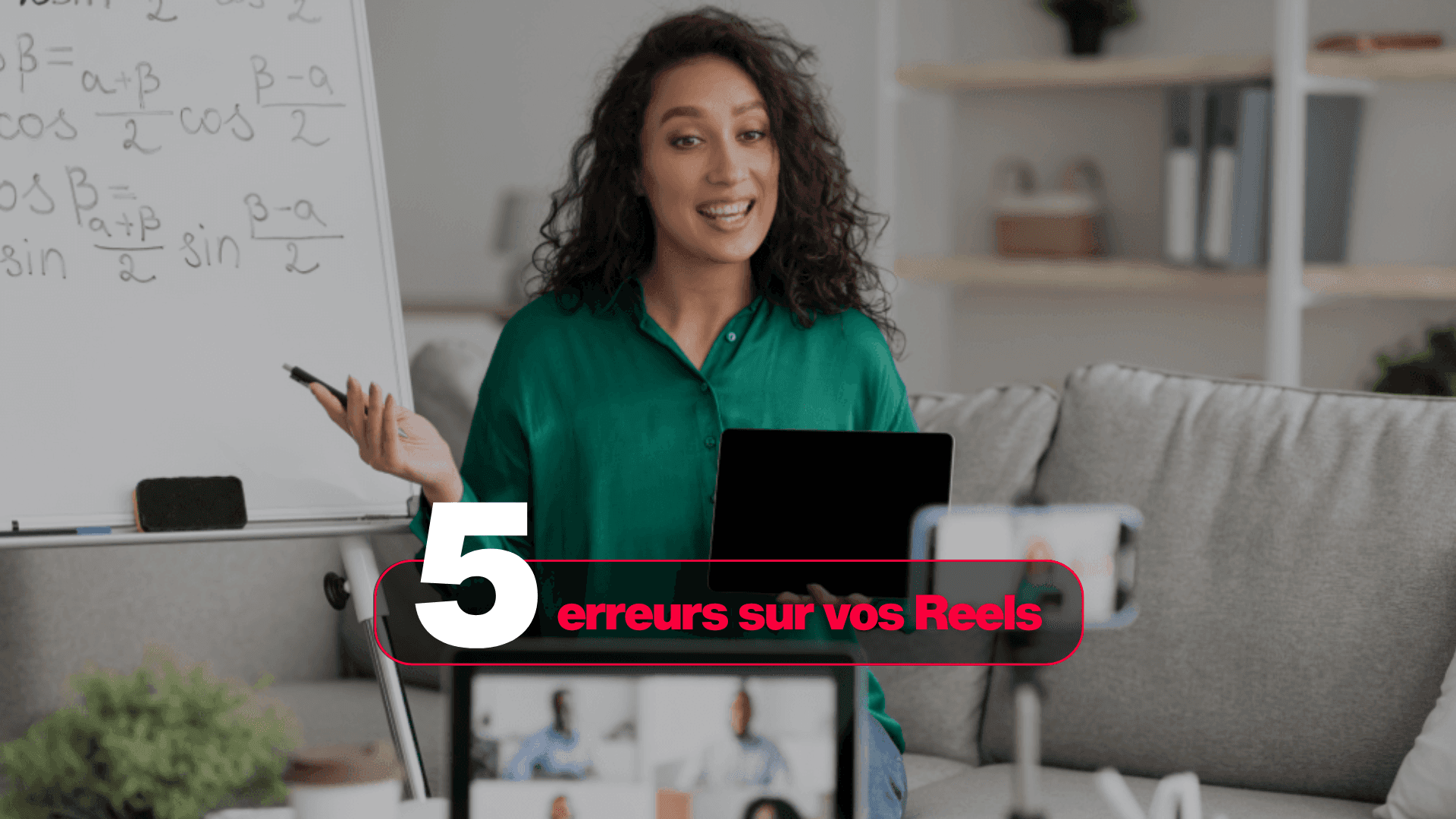 solopreneur face à sa caméra
