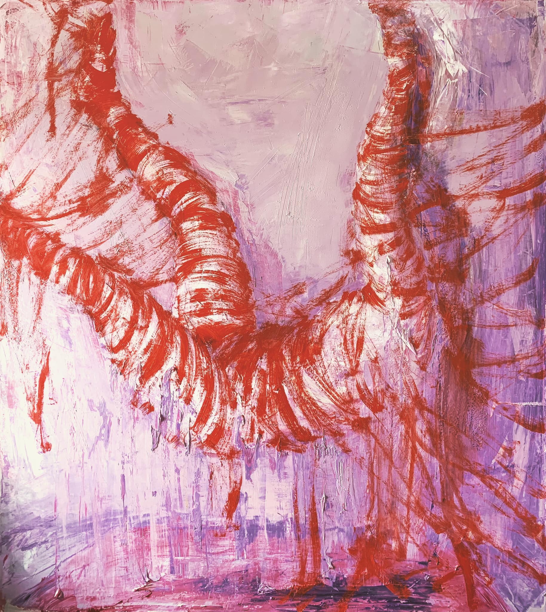premium art poster and canvas prints, with originals available, from QART , of the artwork " Trapped in the Human Realm "