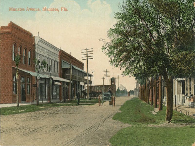 ol photograph of manatee avenue dirt road bradenton