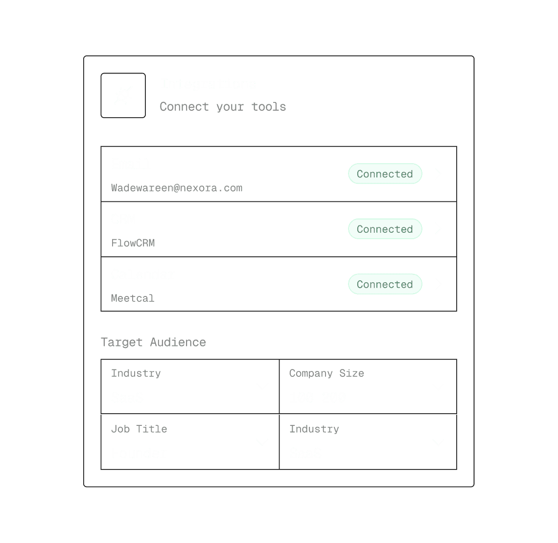 Dasboard UI of a SaaS product