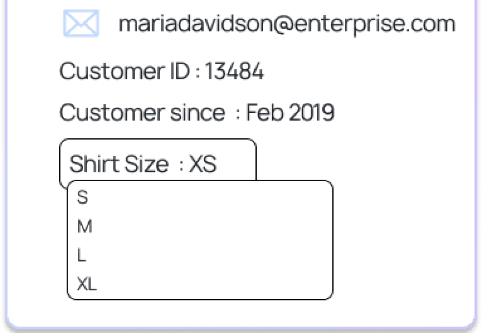 Custom field card