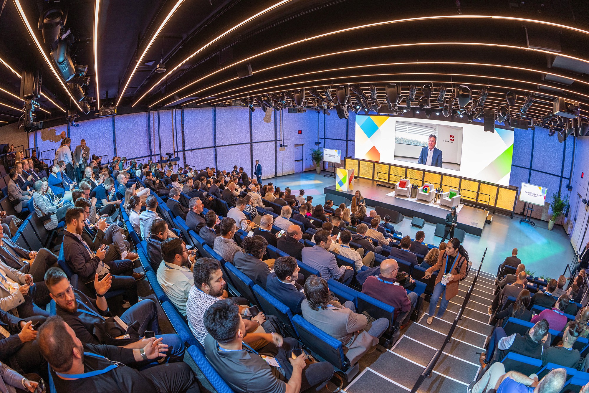 Minimalist lemon product photo with glass cup on pastel yellow background