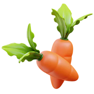Free 3D carrot icon