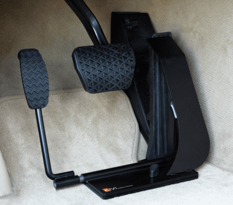 Left foot accelerator vehicle modification