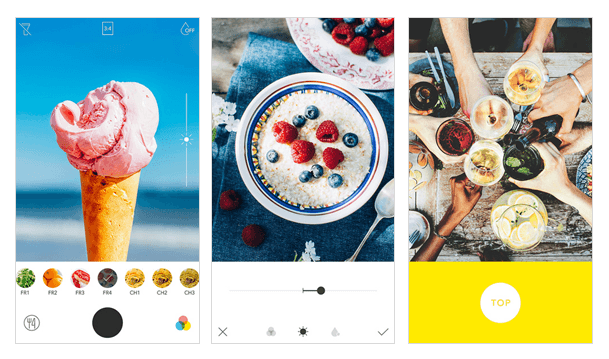 Foodie Editing App for Photographs