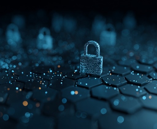 a blue and black background with swirls and bubbles