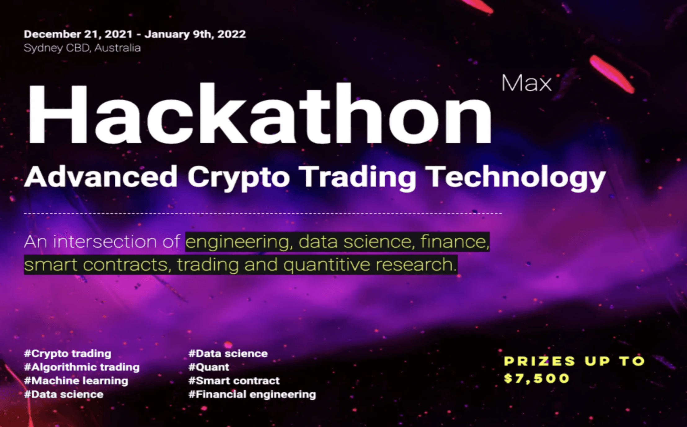 GDA Hackathon for Advanced Crypto Trading Technologies